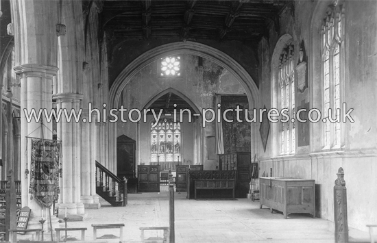 South Aisle and Lady Chapel, Thaxted Church, Thaxted, Essex. c.1910